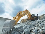 New Komatsu Excavator PC1250SP-11 on rock pile working